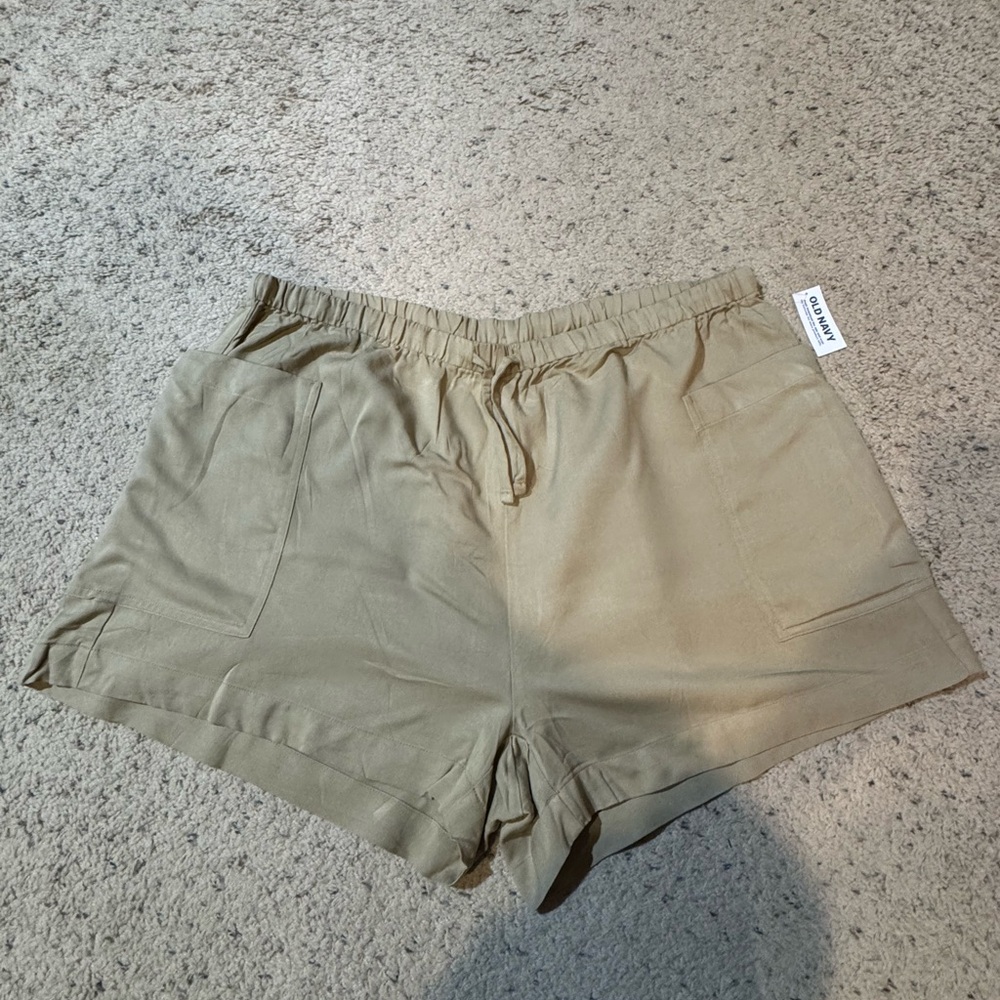 Old Navy High Waist Women Shorts - Khaki